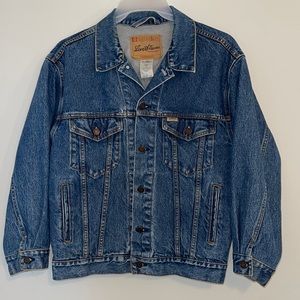 Levi Strauss Signature Mens 4-Pocket Button Down Denim Jacket Size Medium